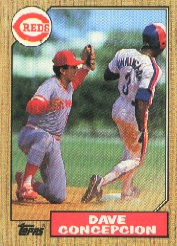1987 Topps Baseball Cards      731     Dave Concepcion